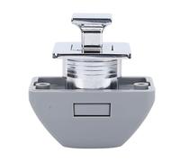 Tbest Verrure à Poussière à Poussée à Pousse-Poussette de Bouton-Bouton à Bouton-Poussoir en Métal sans clé pour Caravane Yacht Boat Campervan Rangement Drawer ABS Metal Construction (Silver)