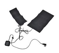 Tbest Veste Chauffante électrique, Coussin Chauffant, 5V, 2a, Température, 3 Réglages de Chaleur, Réchauffement Rapide, en Fiber de Carbone, Coussin de Gilet d'hiver pour Hommes et Femmes