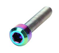 Tbest Vis de Vélo en Alliage Titan Vis pour Les Vélos de Montagne, Lumineux de 2 Pc pour Leviers de Frein à Structure Spéciale (Brillant; 3x2,6 mm)