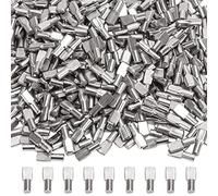 Tbestmax Épingles d'étagère Argentées en Acier Inoxydable 5 mm x 18 mm, Lot de 240, Droites, Finition Brillante