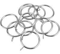 Tbestmax - Lot de 40 anneaux en métal argenté, pour tringles à rideaux - 42 mm de diamètre intérieur