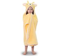 TBEZY Cape de Bain à Capuche, Coton Sortie de Bain avec Design Animal, Drap Serviette pour Bébé Nouveau-né (Faon pour 1 à 5 Ans)