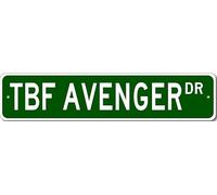 TBF Avenger Airforce Pilot Metal Wall Decor Street Sign