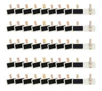 Tbintul 50 Pièces Mini Tableau Noir, Mini Ardoise Rectangle Tableau Noir avec Pince, pour Mémo Fête, Étiquette, Bar, l'étiquetage, Le Mariage