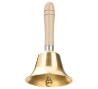 Tbintul Cloche à Main Super Bruyante, Cloche De Noel, Cloche avec Manche en Bois, Cloche de Service Cloche De Reception Cloche de Noel pour la Maison, l'école, la décoration de Vacances