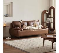 TBJEN Canapé moderne du milieu du siècle pour salon, canapé 3 places avec coussins confortables, canapés rembourrés avec assise profonde de 1,5 m