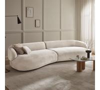 TBJEN Canapé sectionnel incurvé de style moderne, canapé modulaire courbé sectionnel, canapés confortables pour salon, chambre à coucher, maison C