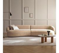 TBJEN Canapé sectionnel incurvé de style moderne, canapé modulaire courbé sectionnel, canapés confortables pour salon, chambre à coucher, maison A