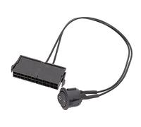 Tbkoeudhg 24 broches femelle ATX PSU alimentation testeur démarre le cavalier sur OFF interrupteur 18 AWG 30 cm