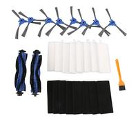 Tbkoeudhg Accessoires Kit Compatible avec Robovac 11S, Robovac 30, Robovac 30C, Robovac 15C, Accessoire Robotic Vacuum 8X Cleaner Filters, 8X Brosses Latérales, 2X Rolling Brush