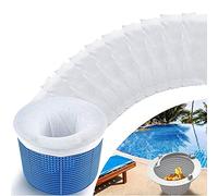 Tbkoeudhg Lot de 10 chaussettes pour skimmer pour piscine, sacs filtrants, chaussette/filet pour protéger votre piscine enterrée ou hors sol