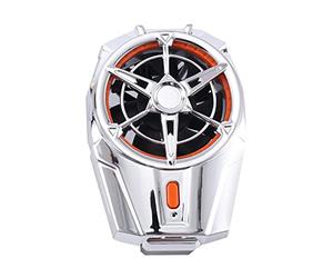 Tbkoeudhg Mini ventilateur universel pour téléphone portable, refroidisseur, turbo, ouragan, modèle de batterie, argent galvanisé