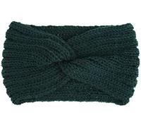 Tbkoly Cache-Oreilles Chauds d'hiver Cache-Oreilles Protecteur, Oreille Plus Chaude tricoté Bandeau Turban for Les Femmes Crochet Arc Large Stretch Solide Bandeau Serre-tête (Color : O, Size : A)