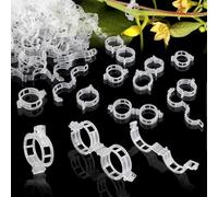 TBLMPNE 150 Pcs Clips Tomate pour Plantes, Plant Support Clips de Jardin Tomate Clips Support, Attache Plante Grimpante, Clips de Support de Plantes pour légumes, tomates et Vignes (150, Transparent)