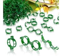 TBLMPNE 150 Pcs Clips Tomate pour Plantes, Plant Support Clips de Jardin Tomate Clips Support, Attache Plante Grimpante, Clips de Support de Plantes pour légumes, tomates et Vignes (150, Vert)