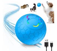 TBLMPNE Jouet pour Chien Interactif Balle Chien, Jouet pour Chien électronique Lavable et Durable, Jouet de Rouleau Automatique Intelligent Rechargeable, pour Tous Les Chiens et Chats (Bleu)