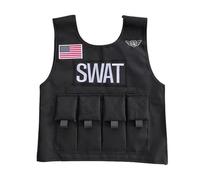 TBloevwlh Balles De Remplissage Fête À Thème Clips Recharge Talkies-Walkies Agent Secret Accessoires Police Veste Protection Gilet Pare-Balles S.w.a.t. Costume Carnaval