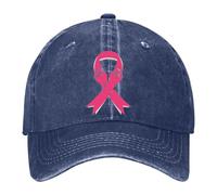 TBloevwlh Octobre Rose Accessoire pour La Campagne De Sensibilisation Au Cancer du Sein en Aérée Et Ajustable, Casquette Baseball Unisexe, Décoration Convient Aux Hommes Femmes avec Broderie,
