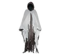 TBloevwlh Poncho Halloween Squelette Cape Pancho Unisexe Cape à Capuche Médiévale Costume Déguisement Sorcière Diable Mexicain Manteau Accessoire de Cosplay Fête à Thème Carnaval Châle Halloween 2025