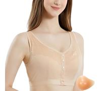 TBloevwlh Prothèses Mammaires Soutiens-Gorge Artificiels De Mastectomie sans Couture pour Femmes Faux Seins Bra Sport Confortable Fil Poitrine Gauche Coffre Droit Seul sous-Vêtement 2 en