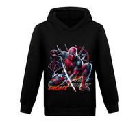 TBNRFrags - Sweat à capuche pour garçon en coton avec manches longues, imprimé sportif de dessin animé, Noir , 7-8 ans