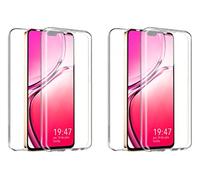 TBOC 2X Coque Compatible avec Vivo V23 5G [6.44 Pouces] - [Pack: Deux Unités] Housse [Transparent] Complète [Silicone TPU] Full Body [360 Degrés] Intégral Protection Avant Arrière Portable