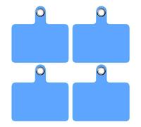 TBOC 4X Patchs de Remplacement Universel por Tour de Cou Telephone Portable [Bleu] Accessoire de Bandouliere Cordon Holder Porte Pochette Laniere Collier Corde Attache Chaine