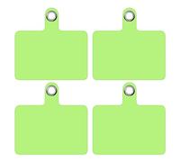 TBOC 4X Patchs de Remplacement Universel por Tour de Cou Telephone Portable [Fluor Vert] Accessoire de Bandouliere Cordon Holder Porte Pochette Laniere Collier Corde Attache Chaine
