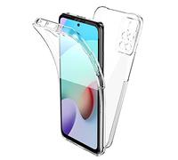 TBOC Coque Compatible avec Xiaomi Redmi 10 [6.5"] - Housse [Transparent] Complète [Silicone TPU] Full Body [360 Degrés] Intégral Protection Portable Etui Anti Choc Rayures Móvil