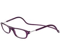 TBOC Lunettes de Lecture - Dioptrie +1.50 Monture Violet Foncé Femme Homme Unisexe Aimant Fermeture Ordinateur Travail Pliables Régables Magnetiques