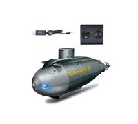 TBRICKFUNR Mini sous-marin nu ire télécommandé, bateau sous-marin radiocommandé 6 canaux avec câble de charge USB, parfait pour toutes les conditions d'eau, bateau électrique