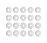 Tbrov Chiffon de vadrouille de Remplacement Compatible avec Ecovacs X1 X2 X5 T10 T20 T30 T50 N30 N50 N9 + Robot, Tampon de vadrouille Lavable et réutilisable(20PC Mop White)