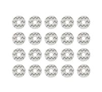 Tbrov Chiffon de vadrouille de Remplacement Compatible avec Ecovacs X1 X2 X5 T10 T20 T30 T50 N30 N50 N9 + Robot, Tampon de vadrouille Lavable et réutilisable(20PCS)