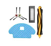 Tbrov Couvercle de Brosse à Rouleau, Brosse latérale, Filtre HEPA, Chiffon de Nettoyage Compatible avec l'aspirateur Robot iRobot Roomba Combo R1118. Pièces et Accessoires(Set A)