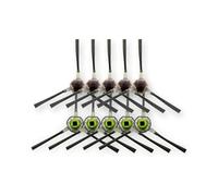 Tbrov Couvercle de Brosse à Rouleau, Brosse latérale, Filtre HEPA, Chiffon de Nettoyage Compatible avec l'aspirateur Robot iRobot Roomba Combo R1118. Pièces et Accessoires(10pcs Side Brush)