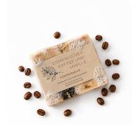 TBS Savon au café et à la vanille, fait à la main, avec beurre de karité et de cacao, vitamine E, sans paraben, hydratant pour peaux sèches et sensibles