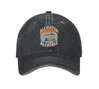 TBSANIN Casquette de Baseball Alligator Alcatraz Casquette Imprimée pour Chapeau Trucker en Coton Unisexe Usure Quotidienne Réglable Cadeaux