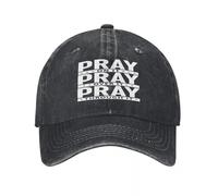 TBSANIN Casquette de Baseball Femmes Hommes Pray Through It Imprimé Réglable Trucker Dad Hat Casquette de Baseball Snapback Cadeaux