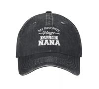 TBSANIN Casquette de Baseball Hommes Femmes Mon Joueur Préféré Appelez-Moi Nana Imprimé Réglable Trucker Dad Hat Casquette Snapback Cadeaux