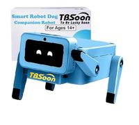 TBSoon Mini Robot Chien Intelligent, Robot Compagnon IA, Jouet interactif pour Chien, Animal de Bureau/de Poche, Commande vocale, vaste Base de Connaissances, Compagnon de Bureau, Robot éducatif