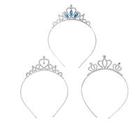 TBUQNZA 3Pcs DiadÈMe de Mariage, Diadème argenté, DiadÈMe De MariÉE, Cristal Strass Couronne de DiadÈMe, diadèmes de princesse pour filles, Tiaras et couronnes en Cristal,pour femmes,filles,mariage
