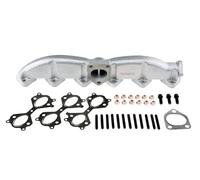 Tbvparts Collecteur d'échappement 11622248166 Plus Jeu de joints 18407788422 Fabriqué en fonte - 11627788422 Compatible avec E60 E61 E65 X5 3.0d 2.5d M57 M57N 325d 330d 525d