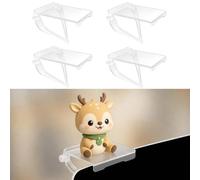 TBWHL Lot de 4 étagères en acrylique pour écran d'ordinateur pour figurines d'anime, rehausseurs d'étagère pour figurines, support rehausseur pour décoration et organisateur pour bureau, bureau ou