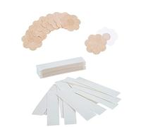 Tbwisher Fashion Beauty Tapes (30 pièces) de rubans adhésifs double face pour la mode et le corps et soutien-gorge à pétales (10 paires de cache-tétons en forme de pétales)