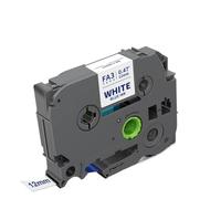 TBXwsofl 1PCS COMPATIBLES TABATS 12MM TABATES TZE-FA3 TZE-FA3R TZE-FA3R Iron sur Les étiquettes en Tissu Compatible avec Les Fabricants d'étiquettes PT(Blue on White)