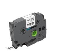 TBXwsofl 1PCS COMPATIBLES TABATS 12MM TABATES TZE-FA3 TZE-FA3R TZE-FA3R Iron sur Les étiquettes en Tissu Compatible avec Les Fabricants d'étiquettes PT(Black on White)