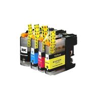 TBXwsofl 4/5pk LC123 123 LC123XL Cartouche d'encre Compatible avec Les modèles d'imprimante MFC-J650DW MFC-J6720DW MFC-J6520DW DCP-J4110DW DCP-J132W pour numéro de pièce LC123(1set 4PCS)