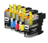 TBXwsofl 4/5pk LC123 123 LC123XL Cartouche d'encre Compatible avec Les modèles d'imprimante MFC-J650DW MFC-J6720DW MFC-J6520DW DCP-J4110DW DCP-J132W pour numéro de pièce LC123(1set5PCS)