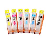 TBXwsofl 6 Couleurs Cartouches à Encre Rechargeables CLI-8 compatibles avec l'imprimante IP6600D IP6700D