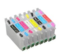 TBXwsofl 8pcs Vide T0540 Cartouche à Encre Rechargeable avec Puce Compatible avec Les imprimantes 800 1800 R800 R1800